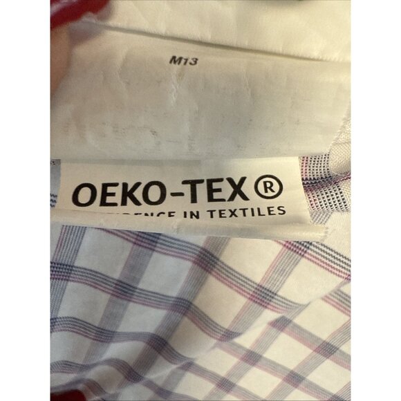 Tommy Hilfiger Men's Button Down Long Sleeve Wrinkle Free 18 34/35 Plaid - Picture 6 of 10